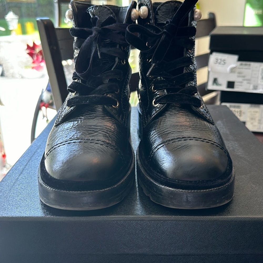 CHANEL short boots